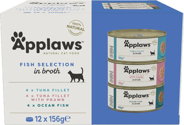 Applaws Fish Selection Multipack in Broth Cat Wet Food 12x156g -